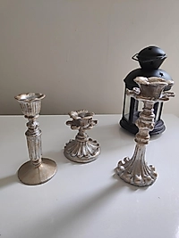 Vintage Gümüş Şamdan seti