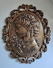 Altın Eskitme Antik Zarafet Duvar Panosu&20x25