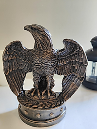 Altın eskitme Dekoratif kartal biblosu, 17 cm