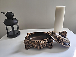 Altın Eskitme Vintage Dekoratif Kutu_Zarif ve Fonksiyonel Saklama Alanı