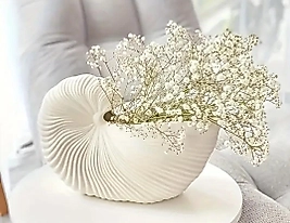 El Yapımı Deniz Kabuğu Vazo(12.5 x8)