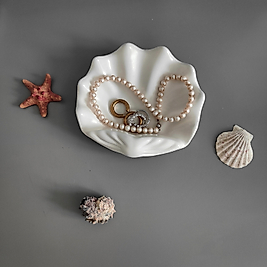 Midye Kabuğu Organizer & Kultablasi &Biblo (14x13)