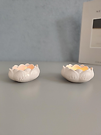 Bej Lotus Mumluk & 2'li Set