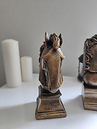 2 Adet Asaletin Simgesi At Biblo&Kitap Tutucu (27 cm)