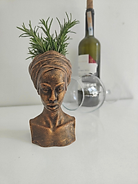 Altın Eskitme Zenci Kızı &15 cm