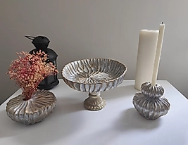 Gümüş Mira Dekor Seti