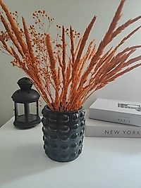 Siyah Bubble Vazo &Kaşıklık