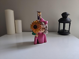 Ayçiçekli Şirin Kız Kalemlik